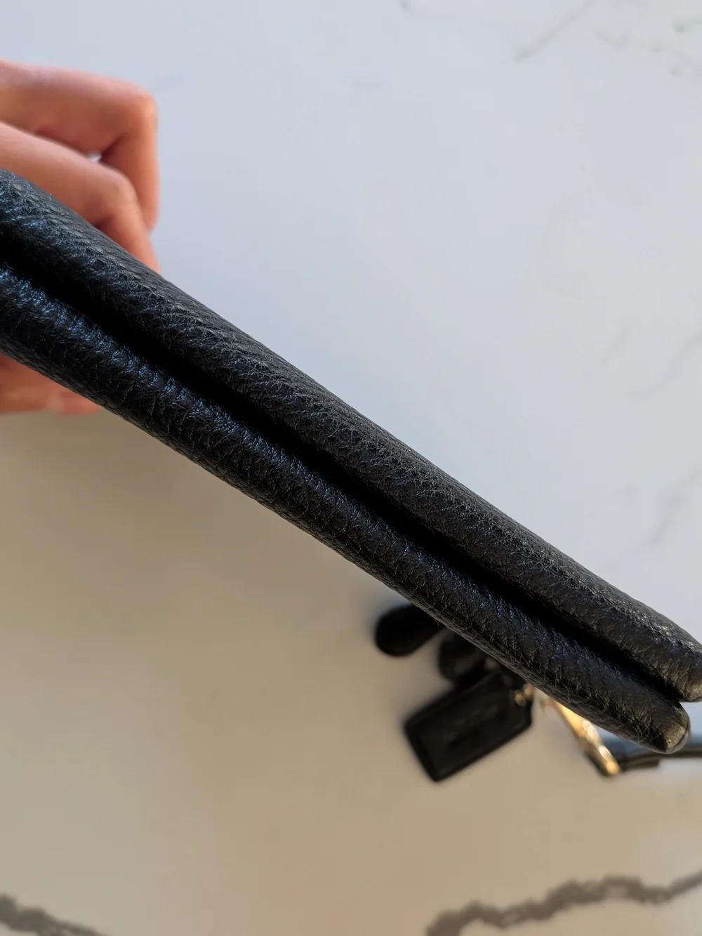 Coach Black Leather Wristlet Wallet